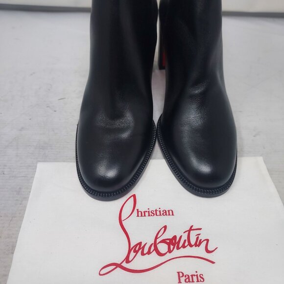 Christian Louboutin Black Heel Adoxa Ankle Boot - Picture 10 of 14